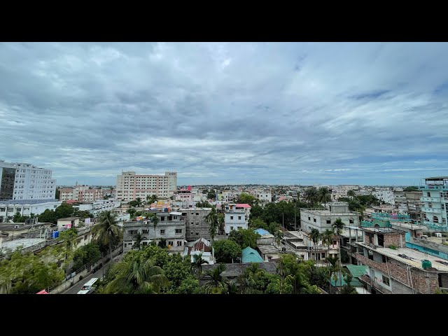 The Moving Clouds - timelapse - Agartala city view - heavy rainfall 2024