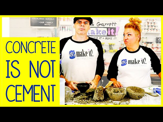 Cement Craft Ideas DIY Cement Planter and Cement Gnome