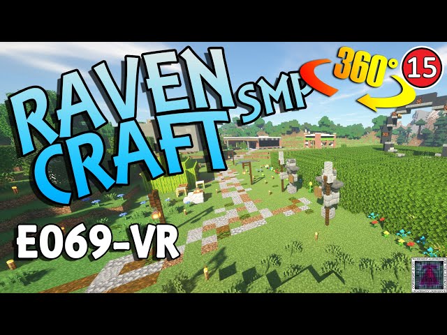 RavenCraft E069 - Spawn and Shopping District Tour 360 VR - 1.17.1