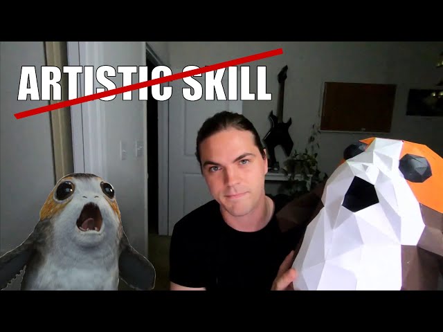 Make this low-poly Porg IRL for $20 – What is Papercraft?