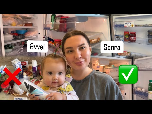 Təmizlik Vlog 🧺🧹Soyuducumuzu temizledim • Faydali məsləhətlər