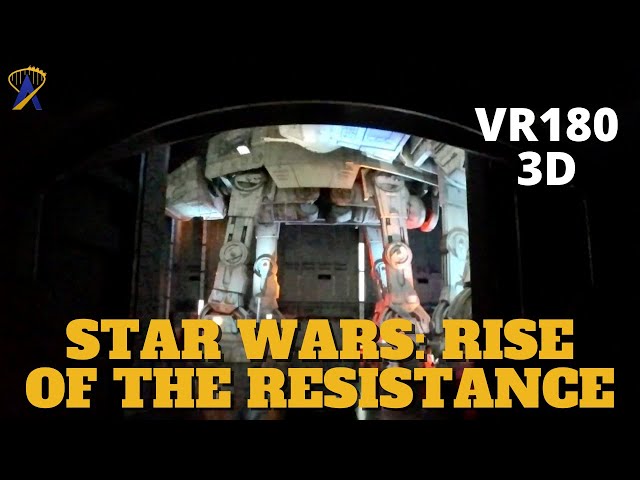 VR180 3D: Star Wars: Rise of the Resistance POV at Disney's Hollywood Studios