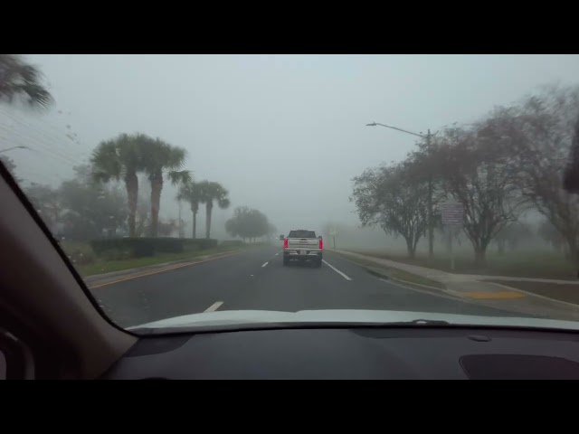 Neblina en Orlando Florida, Casas, Apopka, Ocoee, Gotha, Florida, Recorrido en Carro