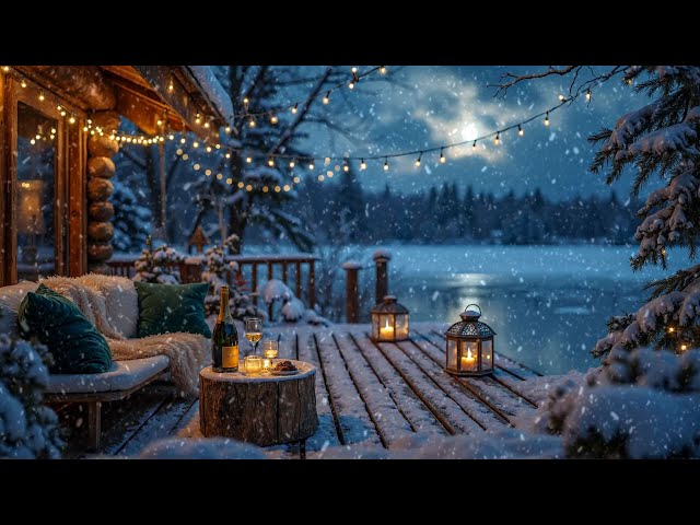 January  Piano In Lakeside ❄️Warm Balcony with Smooth Piano for Up Mood, Work, Study