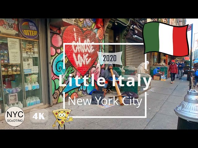 4k60 New York City: Little Italy Virtual Tour (2020)