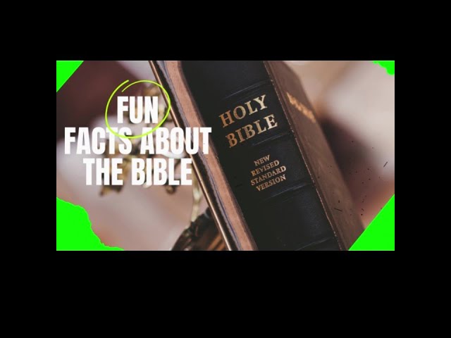 10 Fun Facts About The Bible You Probably Didn’t Know! #biblefacts