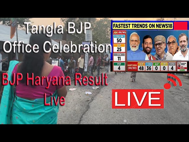 Tangla BJP Office Celebrating on the Occasion of Haryana BJP Result #bjp