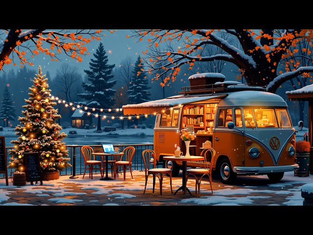 Winter Lofi Vibes ❄ Relax/Study Playlist & Lofi Hip Hop Radio 🎧 90's Lofi Coffee in Snowy Cafe Night