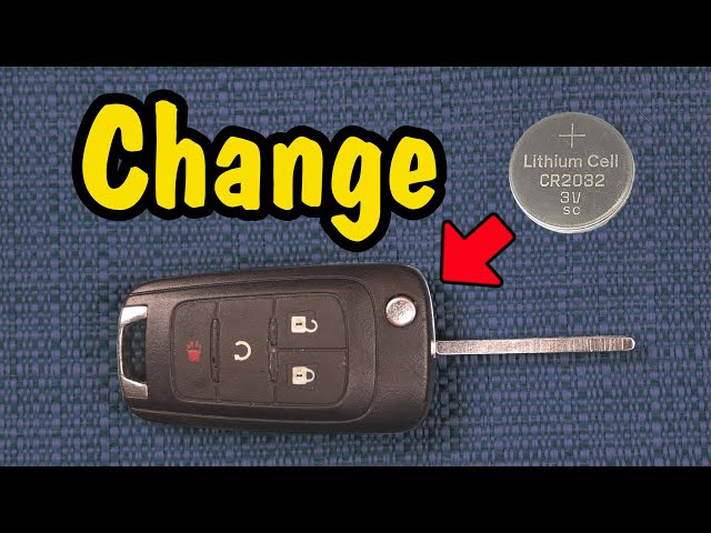 How to Change the Battery in a Flip Keyless Entry Remote (Key Fob for Buick and Chevy 2010 to 2022)