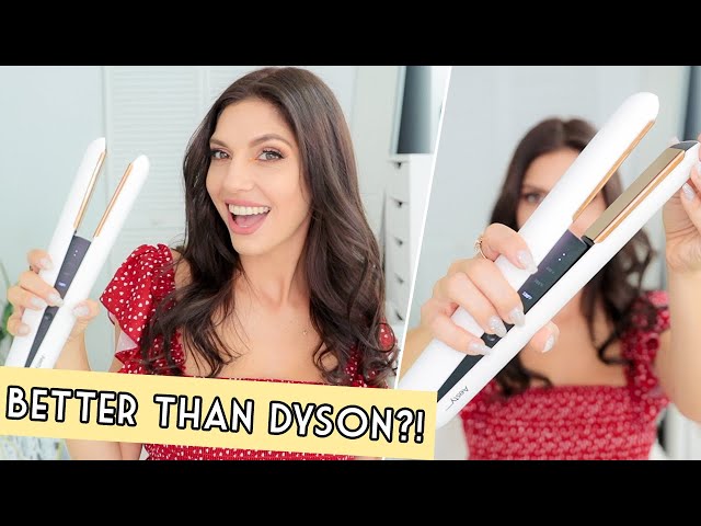 HOW TO CURL YOU HAIR WITH A FLAT IRON - Aesty CORDLESS FLAT IRON Review (Kickstarter)