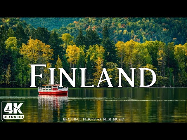 FINLAND 4K Amazing Aerial Film - Meditation Relaxing Music - Natural Landscape