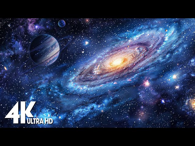 STARSCAPES (4K) Stunning AstroLapse Scenes + Relaxing Music for Deep Sleep & Relaxation