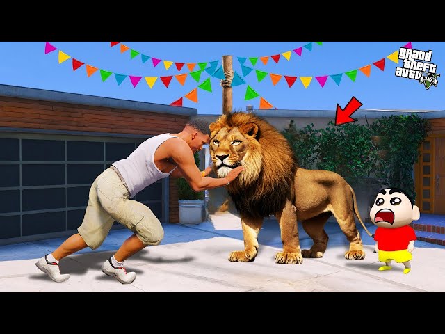 Shinchan & Franklin Buy Simba Lion in GTA 5