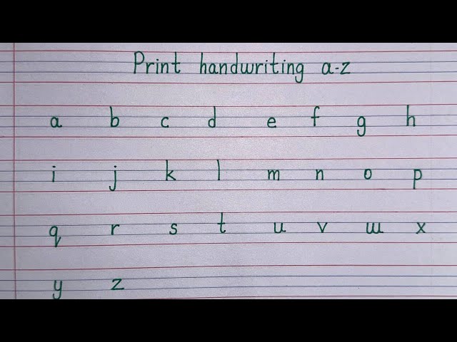 how to write English small letters a to z | English alphabets abcd | writing English small letters