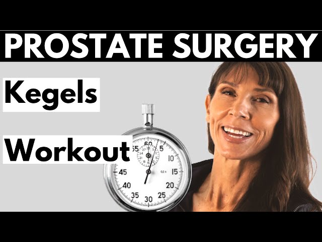 Prostatectomy Kegel Exercises for Men | Physiotherapy Real Time Radical Prostatectomy Workout