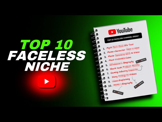 Top 10 ( FACELESS Channel ) Ideas 2025 ! 😍