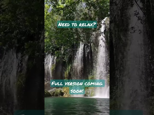 Relaxing waterfall sounds | #relax #waterfallsounds #watersounds #sleep | Long version coming soon