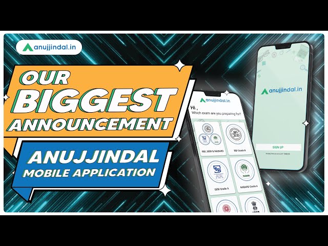 Biggest Announcement yet - The Anuj Jindal App!!