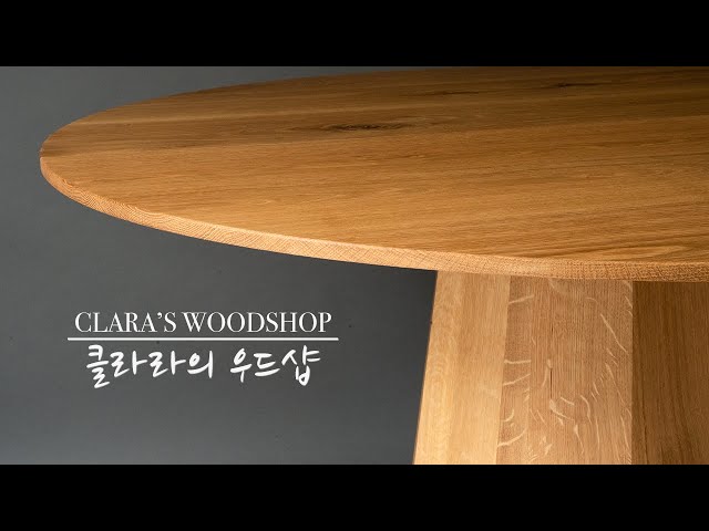 Unintentional ASMR - Modern White Oak Dining Table | 10 Sided Base