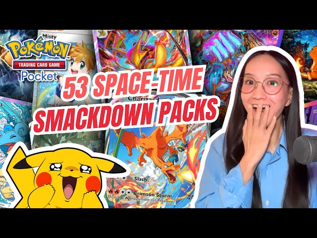 I Opened 53 Space-Time Smackdown Packs 🤭 (lucky hits)