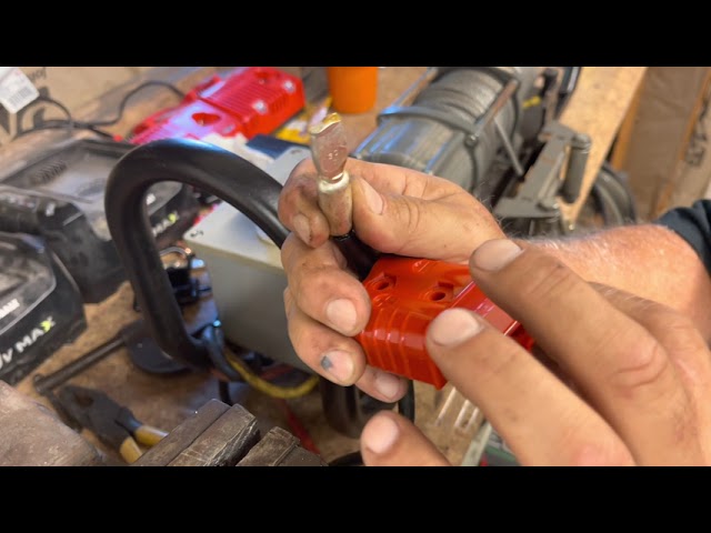 #60 Kubota MX4800 Winch Install with Anderson Quick Disconnect Plugs