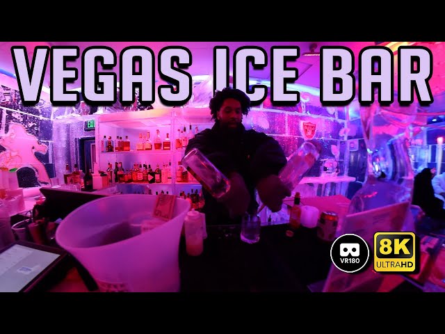 POV: Getting drunk at the Vegas Ice Bar!   //  VR 8K 3D