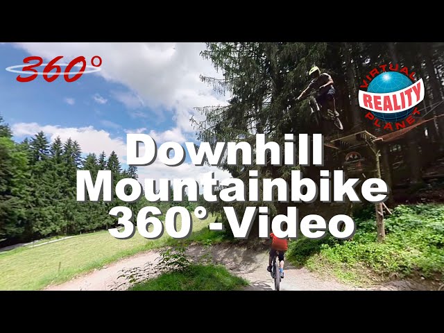 [360°-Video] Downhill Mountainbiking Bikepark Samerberg