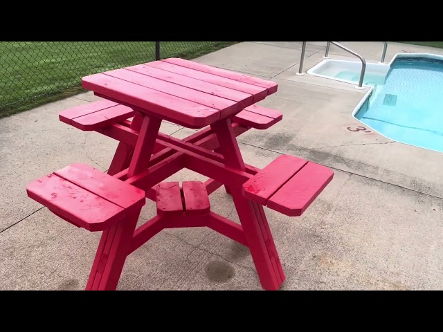 Tall Pub style Picnic table woodworking plan