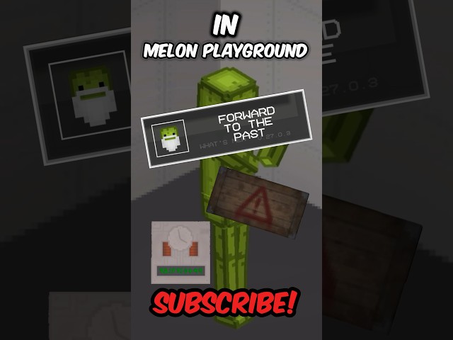 How To Get The Forward To The Past Achievement In Melon Playground 👨‍🦳👴#melonplaygroud #melon