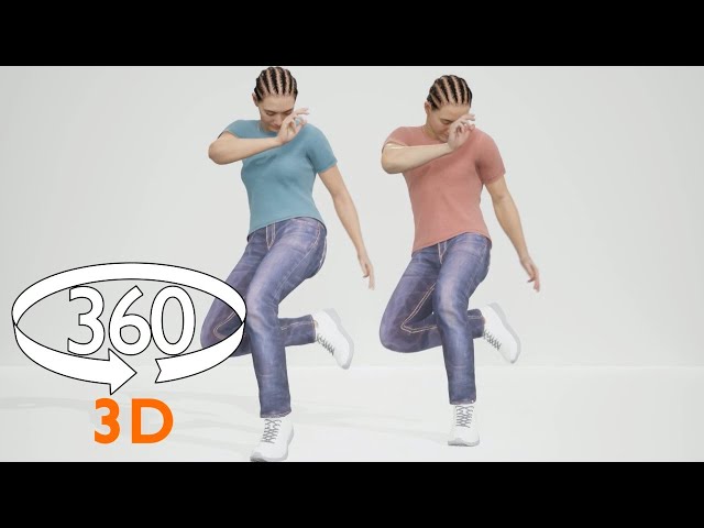 VR 360 - Virtual Dancing Twins - Metahuman 3D 4k