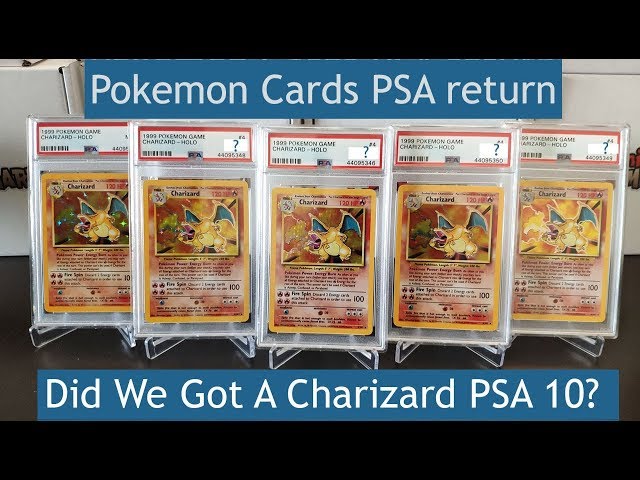 Charizard PSA 10? Pokemon cards PSA returns at minipokemart! Shining Pokemon cards and base set