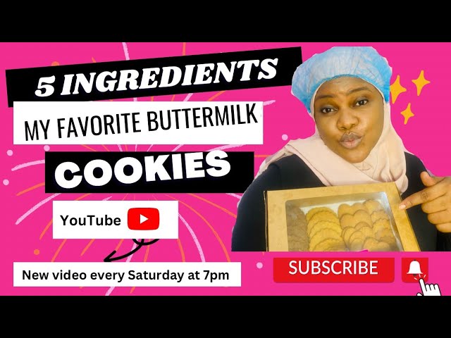 MY FAVOURITE BUTTERMILK COOKIES RECIPE (100% super easy recipe)