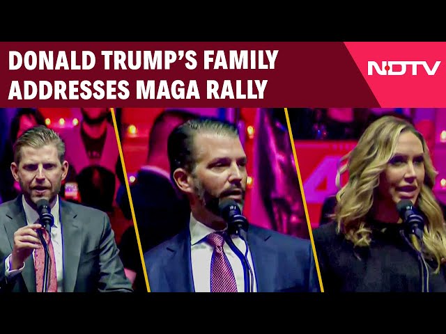 Donald Trump News | Donald Trump’s Family Addresses MAGA Rally At Capital One Arena