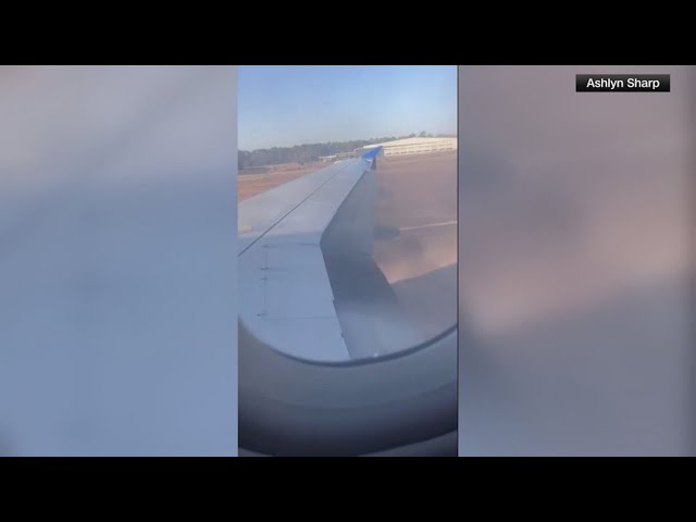 Video shows moment United Airlines flight from Houston to New York began having 'engine issues'