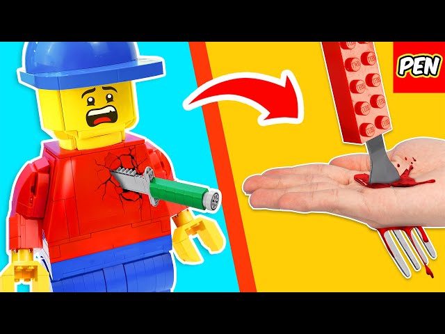 LEGO Magic Tricks: I Have 101 Ideas to DESTROY a LEGO Minifigure | Pen Bricks