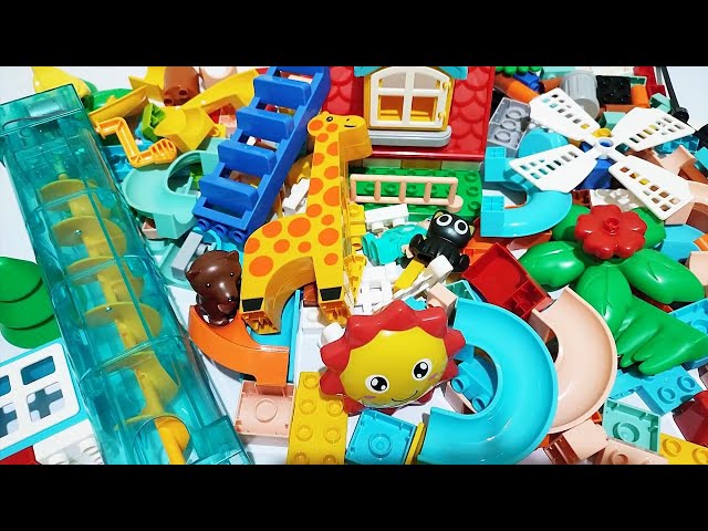 Satisfying Building Blocks Marble Run ASMR Compilation part 96