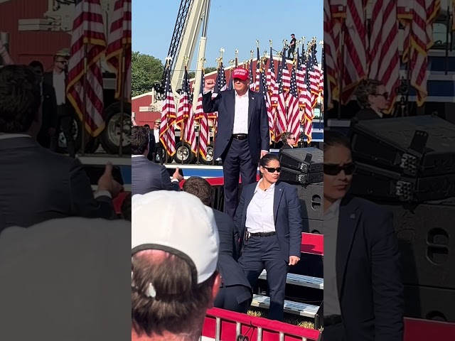 TRUMP POINTED AT ME! At Butler PA Rally | MAGA