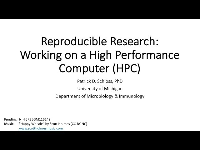 Using high performance computers