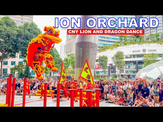 ION Orchard Road Dragon and Lion Dance | Singapore Chinese New Year 2025🦁🧧🇸🇬