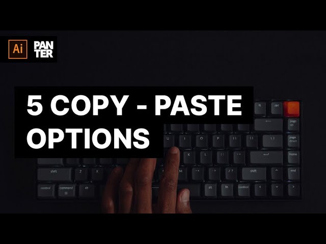 5 Copy Paste Option in Adobe Illustrator