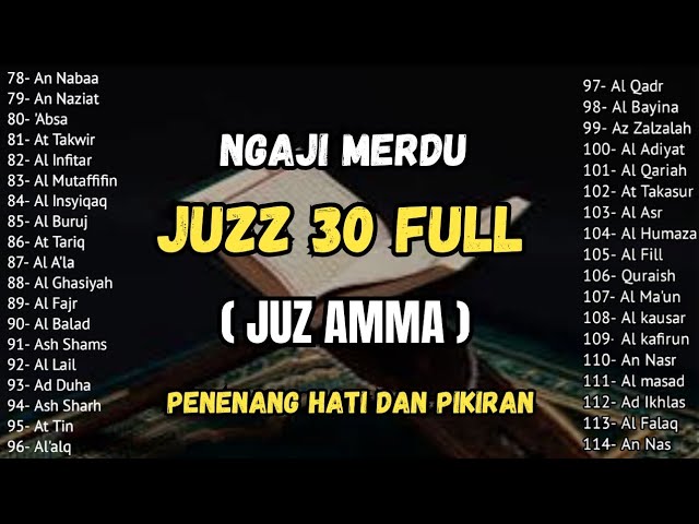 Murotal Al Quran Juz 30 (Juz Amma) Merdu - NEW beautiful Quran recitation, BY ALAA AQEL