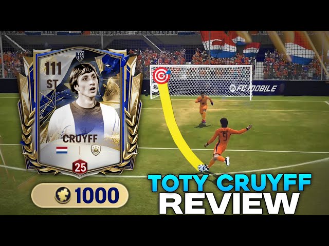 TOTY ICON CRUYFF IS THE BEST EVER STRIKER [ OVERHYPED? ] - FC MOBILE‼️