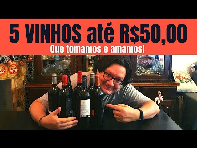 🍷 5 Vinhos até 50 reais que tomamos e gostamos!!!