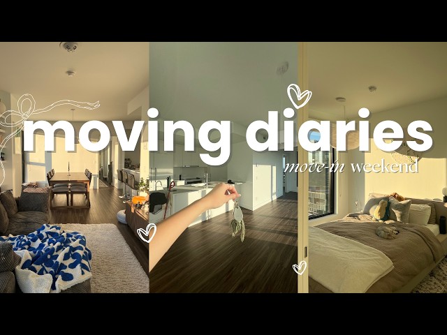 Moving Diaries | Move-in weekend, unpacking and organizing the NEW apartment & settling in  🔑 📦