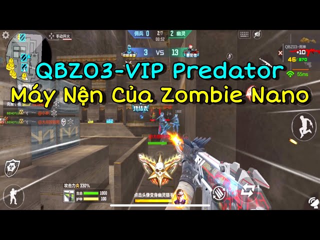 CF Mobile | QBZ03-VIP Predator Quả Máy Nện Zombie Nano Quá Uy Tín Luôn | Tường CT