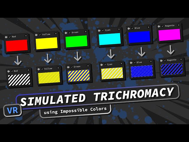 Correcting Color Blindness using Impossible Colors (VR)