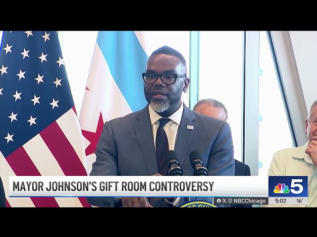 Mayor Johnson unveils gift room video amid controversy