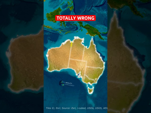 When Borders Go Wrong: Australia 🇦🇺🔥 #shorts #maps #geography #borders #history #facts #borders