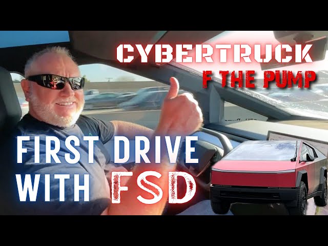 First FSD drive with my CYBERTRUCK!