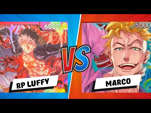 OP09 Store Tournament: Round 2: RP Luffy vs Marco: One Piece Trading Card